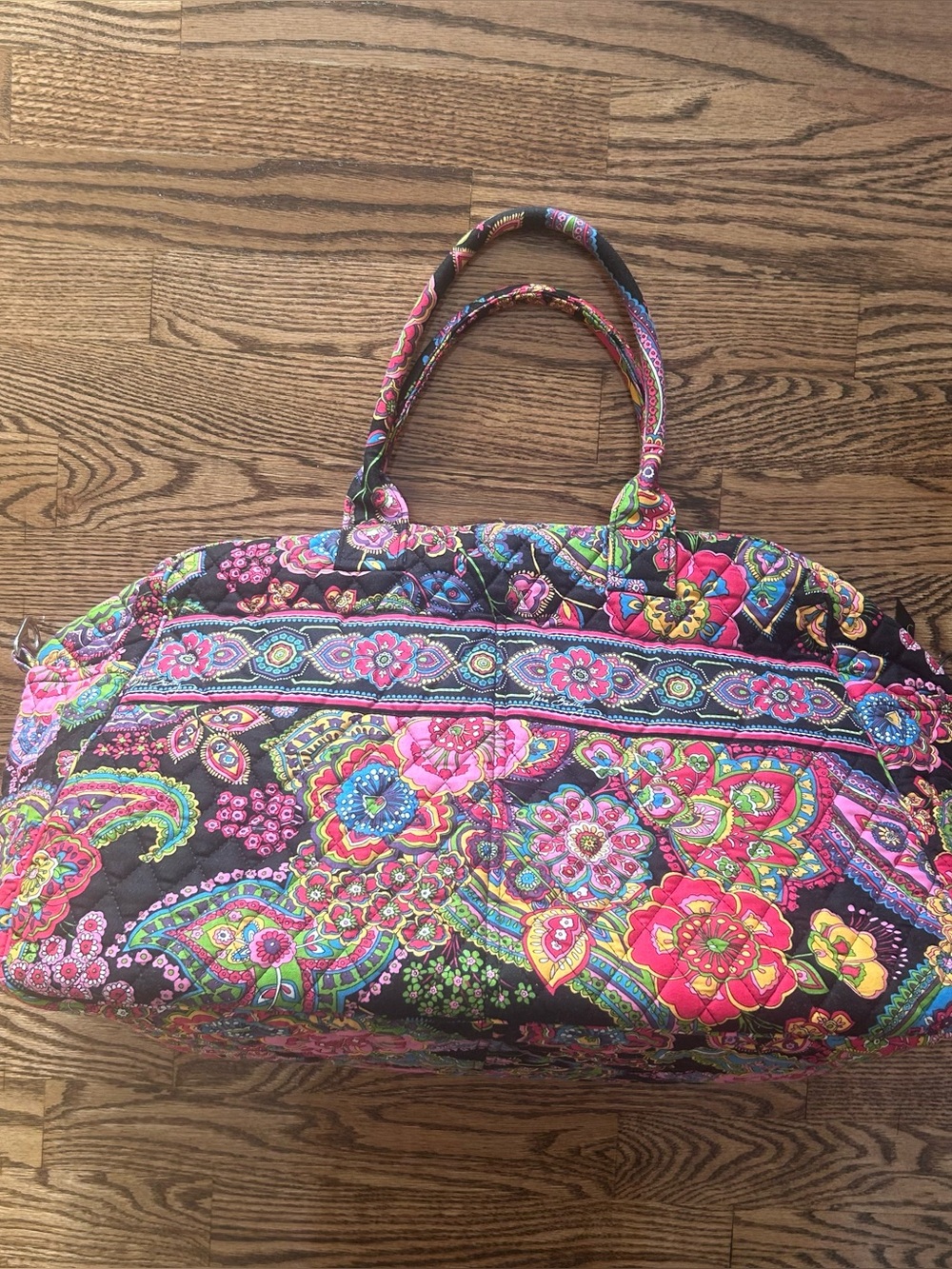 Vera Bradley Weekender Symphony in Hue travel weekender duffel bag retired EUC